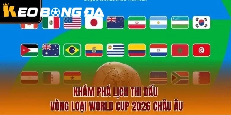 Khám phá lịch thi đấu Bảng xếp hạng vòng loại World Cup 2026 châu Âu